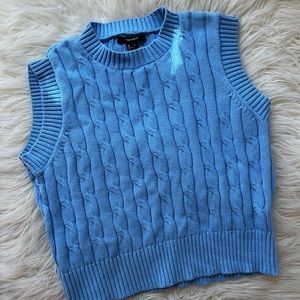 Forever 21 Sky Blue Sweater Vest S
